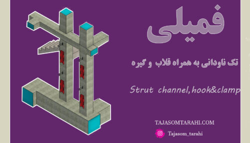 7:تک ناودانی منقطع،قلاب و گیره_Channel,Hook&Wall ties