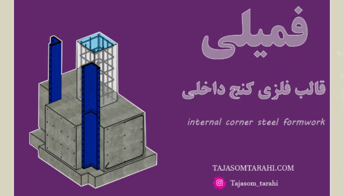 32:فمیلی قالب فلزی کنج داخلی _Internal Corner Steel Formwork